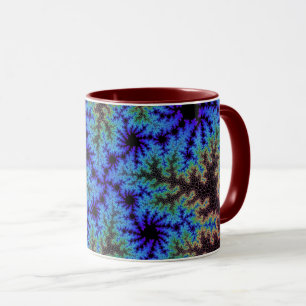 Burgundy Blue Speckle Mug
