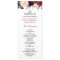 Burgundy Blush Blue Bloom Floral Wedding Program