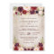 Burgundy Blush Floral Rustic Barn Wood Wedding