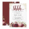 Burgundy Blush Floral Surprise Birthday Party