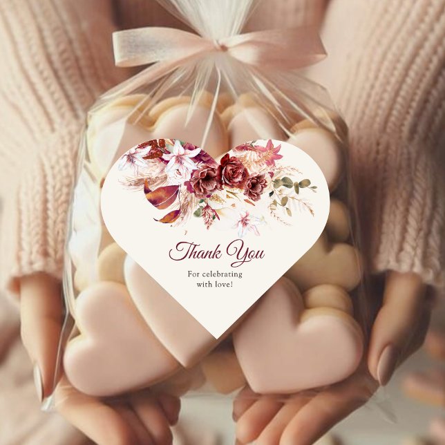 Burgundy & Blush Floral Wedding Sticker Sheet (Creator Uploaded)