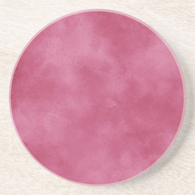 Burgundy Blush  Sandstone  Coaster (Front)