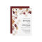 Burgundy Boho Fall Floral Photo Wedding Invitation