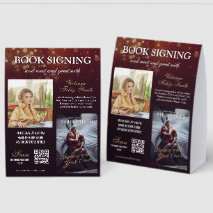 Burgundy Bokeh Romance Book Signing Meet & Greet