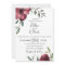 Burgundy Botanical Wedding Invitation