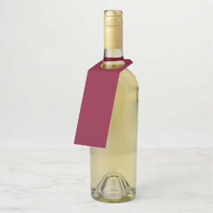 Burgundy Bottle Tag