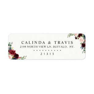 Burgundy Bouquet Elegant Wedding