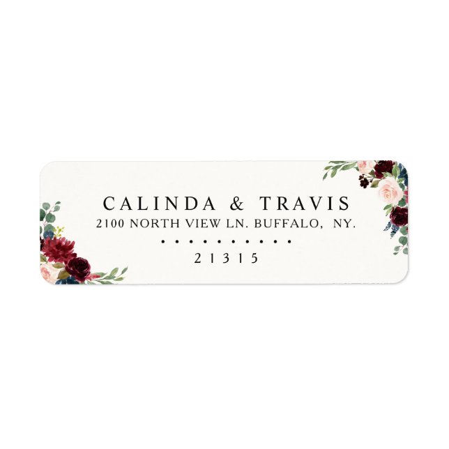 Burgundy Bouquet | Elegant Wedding (Front)