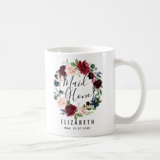 Burgundy Bouquet | Maid of Honour Coffee Mug
