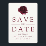 Burgundy Bouquet | Red Floral | Save The Date<br><div class="desc">Classy yet modern nautical anchor save the date cards for your future wedding guest.</div>