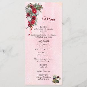 Burgundy Bouquets Flowers Menu