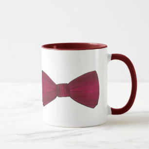 Burgundy Bow Tie Wedding Prom Bachelor Party Mug