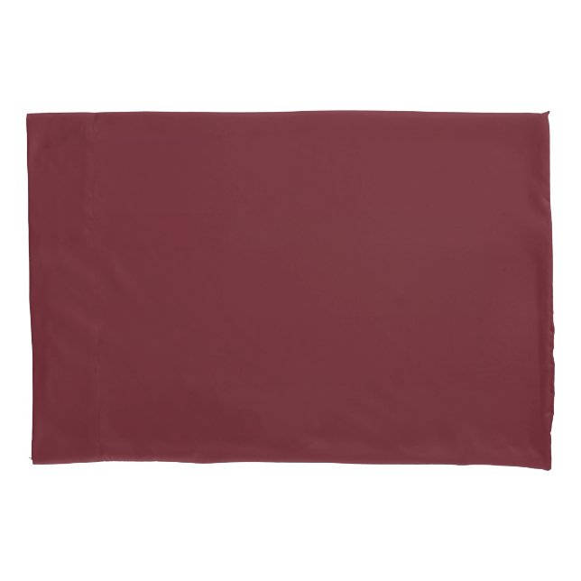Burgundy Breatheable & Cooling Sheets Hotel Luxury Pillowcase (Front)