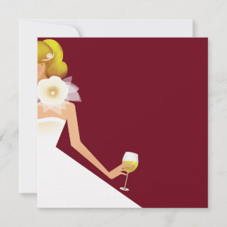 Burgundy bridal shower invitattion invitation