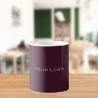 Burgundy business logo rectangular