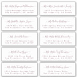 Burgundy Calligraphy Wedding Guest Address Labels<br><div class="desc">Easy to personalise, names and addresses / individual wedding address label stickers for guests. These chic, modern and simple wedding guest address labels feature your wedding guest names in burgundy elegant handwritten script calligraphy on a white background. Simply add your individual wedding guest names and address. Exclusively designed for you...</div>