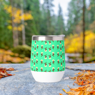 Burgundy candle with Xmas holly