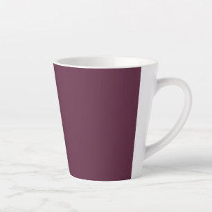 Burgundy Ceramic Latte Mug