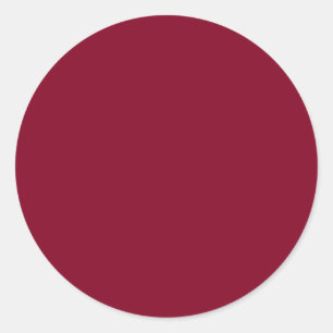 Burgundy Classic Round Sticker