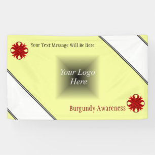 Burgundy Clover Ribbon by Kenneth Yoncich Banner