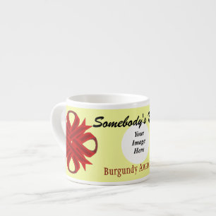 Burgundy Clover Ribbon Template by K Yoncich Espresso Cup