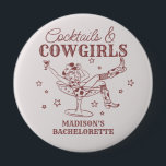 Burgundy Cocktails and Cowgirls Bachelorette Favou<br><div class="desc">Get ready to celebrate your bride to be in true Nashville style with this Cocktails and Cowgirls Collection! Featuring a chic cowgirl lounging in a cocktail glass and neutral mauve and burgundy accents, it’s giving Nashville Girls Night vibes. Grab your boots and your besties because this is going to be...</div>