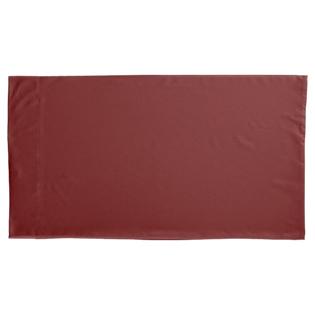 Burgundy colour Easily Customise This Pillowcase (Front-Left)