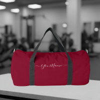 burgundy colour-elegant script