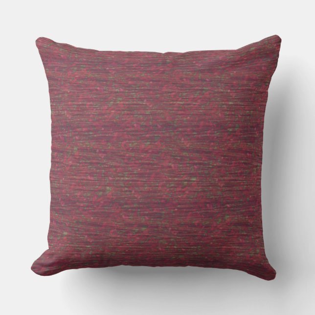 Burgundy Colour Flecked Outdoor Pillow 20" x 20" (Front)