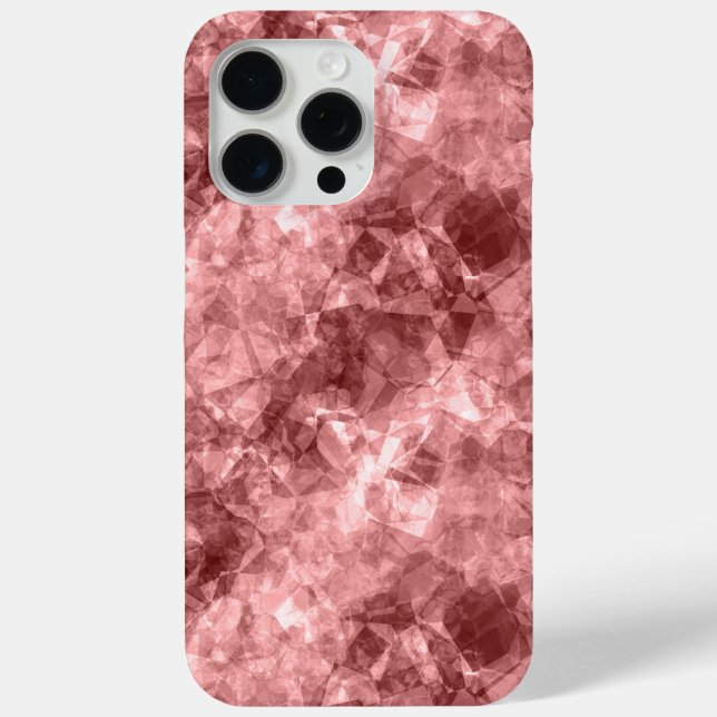 Burgundy Crumpled Texture Case-Mate iPhone Case (Back)