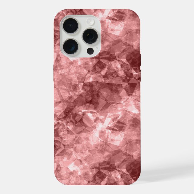 Burgundy Crumpled Texture iPhone Case (Back)