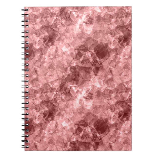 Burgundy Crumpled Texture Notebook (Front)