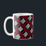 Burgundy Custom logo business pattern employee Coffee Mug<br><div class="desc">Easily personalize this simple burgundy dark cherry wine red Custom business pattern employee Coffee Mug adding your company logo, photo or any image. Upload a custom background image or choose any background solid color. Create your own standard branded mugs with your corporate custom logo. A basic, professional custom logo mug...</div>