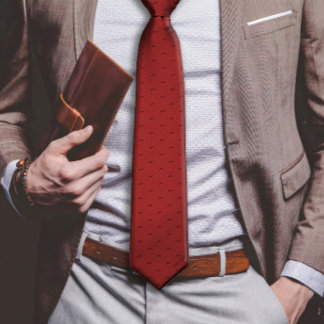 Burgundy Custom Name Monogram Quote  Tie