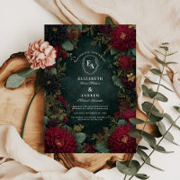 Burgundy Dahlia & Gold Autumn Wedding