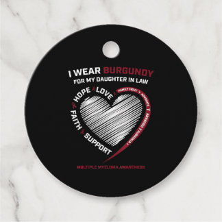 Burgundy Daughter In Law Multiple Myeloma Favour Tags