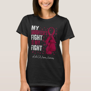 Burgundy Daughter Sickle Cell Anaemia Awareness T-Shirt