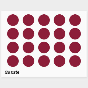 Burgundy (Deep Dark Red) CUSTOMIZABLE Stickers
