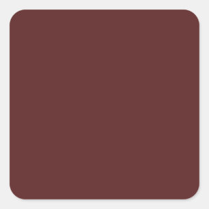 Burgundy Deep Red Custom Branded Square Sticker