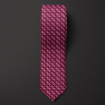 Burgundy DNA Double Helix Pattern  Tie<br><div class="desc">Elegant "striped" pattern of DNA Double Helices make this necktie a unique fashion accessory for anyone,  but especially those fascinated with the science of genetics. Be sure to check out the matching socks featuring the same pattern.</div>