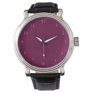 Burgundy Face Watch