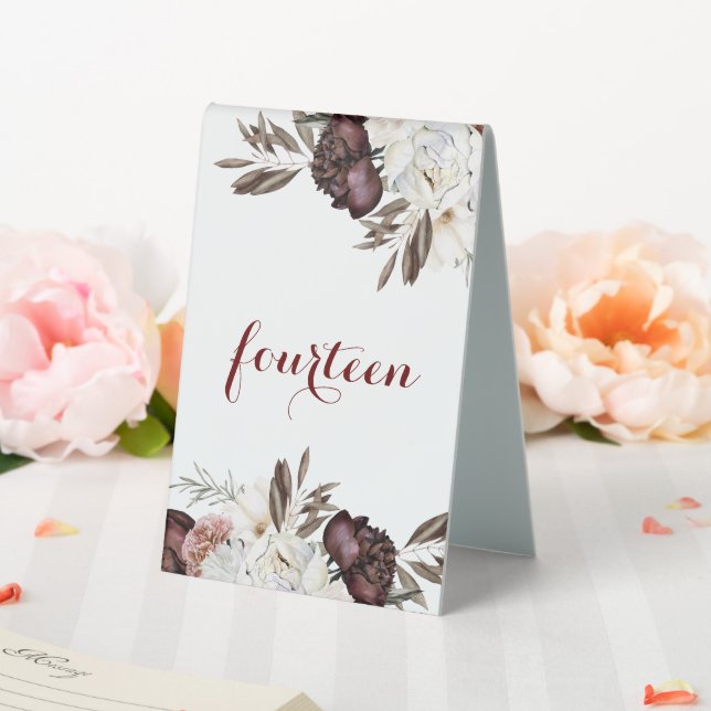 Burgundy Fall Floral Elegant Wedding (In SItu (Wedding))