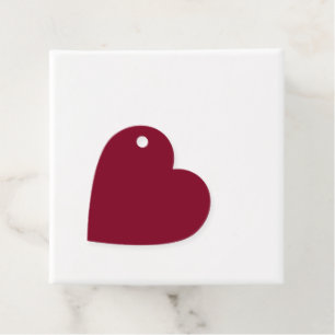 Burgundy Favour Tags