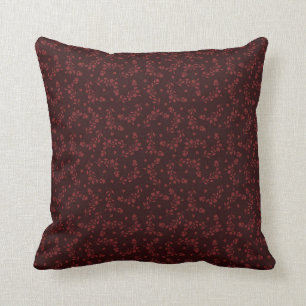 Burgundy Floral Cushion
