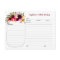 Burgundy Floral Mason Jar Newlywed Recipe Cards