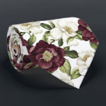 Burgundy  Floral Pattern  Tie<br><div class="desc">Add a sophisticated touch to your outfit with this necktie featuring a beautiful burgundy floral pattern. Perfect for weddings,  formal events,  or everyday elegance,  it elevates any look with its timeless charm. Ideal for gifting or adding flair to your wardrobe.</div>