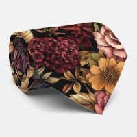 Burgundy Floral Pattern