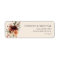 Burgundy Floral Wedding Return Address