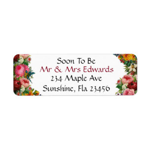 Burgundy Floral Wedding Soon To be Mr and Mrs