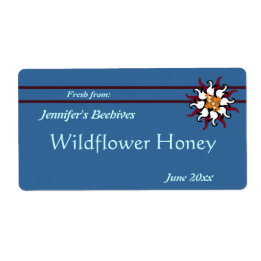 Burgundy Floral with Stripes Canning